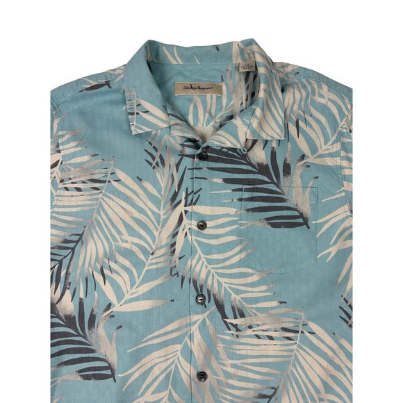 Tommy Bahama Beyond Frond Graceful Sea100% Silk Large - Picture 2 of 4